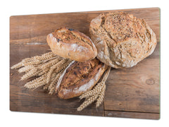 HUGE TEMPERED GLASS CHOPPING BOARD – Bread and flour series DD09 Breads 2