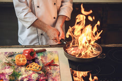 ENORMOUS Tempered GLASS Chopping Board - Flower series DD06A Flowers 1