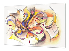 Worktop saver and Pastry Board – Cooktop saver; Series: Outside Series DD19 Painted pattern