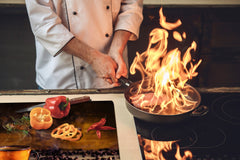 Worktop saver and Pastry Board – Glass Kitchen Board- Coffee series DD07 Coffee 1