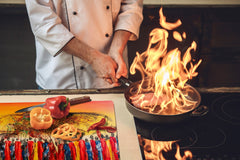 HUGE TEMPERED GLASS COOKTOP COVER - Egyptian Series DD15 African women