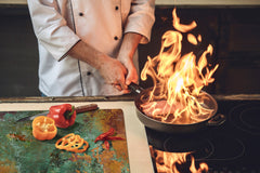 BIG KITCHEN BOARD & Induction Cooktop Cover – Glass Pastry Board DD34 Rusted textures Series: Old copper oxidation