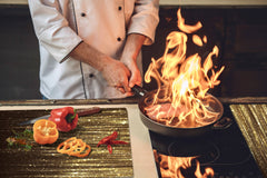 Gigantic Worktop saver and Pastry Board - Tempered GLASS Cutting Board - MEASURES: SINGLE: 80 x 52 cm; DOUBLE: 40 x 52 cm; DD38 Golden Waves Series: Gold glitter