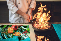 Enorme Cubre vitros de cristal templado - Serie de alimentos DD16 Comida Africa