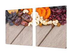 UNIQUE Tempered GLASS Kitchen Board Fruit and Vegetables series DD02 Delicacies 2