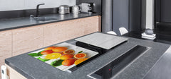 UNIQUE Tempered GLASS Kitchen Board Fruit and Vegetables series DD02 Oranges