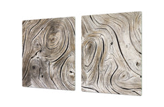 ENORMOUS Tempered GLASS Chopping Board - Induction Cooktop Cover DD36 Textures and tiles 2 Series: Growth rings 1