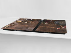 GÉANT Planche de cuisine en verre; Série café DD07: Théière avec café 2