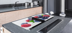 UNIQUE Tempered GLASS Kitchen Board Fruit and Vegetables series DD02 Forest fruits