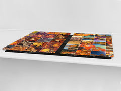 Very Big Cooktop saver - Nature series DD08 Autumn leaves