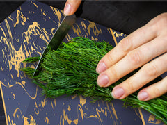 HUGE TEMPERED GLASS COOKTOP COVER – Glass Cutting Board and Worktop Saver – SINGLE: 80 x 52 cm (31,5” x 20,47”); DOUBLE: 40 x 52 cm (15,75” x 20,47”); DD40 Decorative Surfaces Series: Luxury blue panels