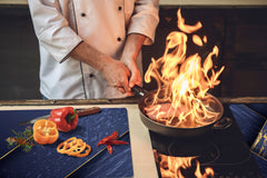 HUGE TEMPERED GLASS COOKTOP COVER – Glass Cutting Board and Worktop Saver – SINGLE: 80 x 52 cm (31,5” x 20,47”); DOUBLE: 40 x 52 cm (15,75” x 20,47”); DD40 Decorative Surfaces Series: Luxury blue panels