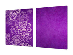 HUGE TEMPERED GLASS CHOPPING BOARD ; Moroccan design Series DD21 Moroccan pattern 1