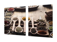 Cutting Board and Worktop Saver – SPLASHBACKS: A spice series DD03B Mosaic with spices 8