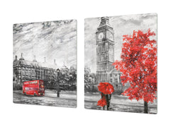 GIGANTIC CUTTING BOARD and Cooktop Cover- Image Series DD05A Big Ben 1