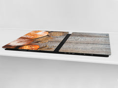 HUGE TEMPERED GLASS CHOPPING BOARD – Bread and flour series DD09 Oat bread