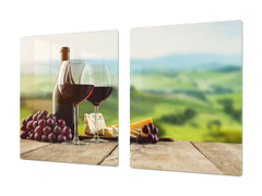 BIG KITCHEN PROTECTION BOARD or Induction Cooktop Cover - Wine Series DD04 Red wine 5