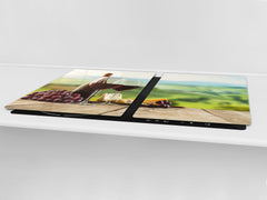 BIG KITCHEN PROTECTION BOARD or Induction Cooktop Cover - Wine Series DD04 Red wine 5