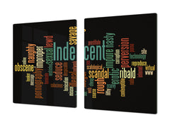 GIGANTIC CUTTING BOARD and Cooktop Cover - Expressions Series DD17 Inscription 1