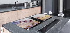 ENORMOUS Tempered GLASS Chopping Board - Flower series DD06A Cherry blossom 3
