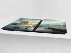 Induction Cooktop Cover – Glass Worktop saver: Fantasy and fairy-tale series DD18 Fantastic world