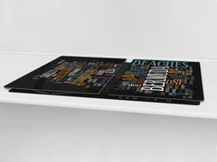 GIGANTIC CUTTING BOARD and Cooktop Cover - Expressions Series DD17 BEACON Cloud