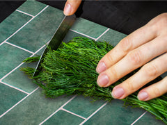 GIGANTIC CUTTING BOARD and Cooktop Cover - Glass Kitchen Board DD35 Textures and tiles 1 Series: Green vintage ceramic tiles 2