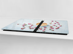 Worktop saver and Pastry Board – Glass Kitchen Board- Coffee series DD07 Coffee 3