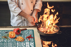 Enorme Cubre vitros de cristal templado - Serie de alimentos DD16 Comida Africa