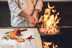 Enorme Cubre vitros de cristal templado - Serie de alimentos DD16 Comida Africa