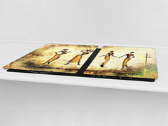 HUGE TEMPERED GLASS COOKTOP COVER - Egyptian Series DD15 Egyptian women