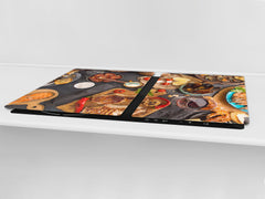 Enorme Cubre vitros de cristal templado - Serie de alimentos DD16 Mariscos 2