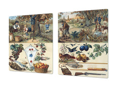 Worktop saver and Pastry Board – Cooktop saver; Series: Outside Series DD19 Set of fruits