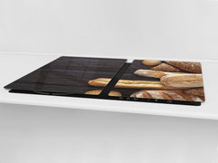 HUGE TEMPERED GLASS CHOPPING BOARD – Bread and flour series DD09 Fresh bread 5