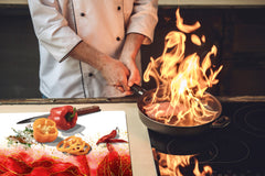 GIGANTE ASSE DA CUCINA e Copri-piano cottura a induzione; Serie di alimenti DD16: Cibo africano