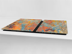 ENORMOUS Tempered GLASS Chopping Board - Induction Cooktop Cover DD36 Textures and tiles 2 Series: Concrete wall color panorama