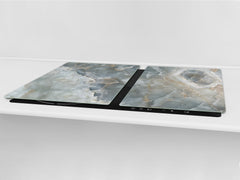 Gigantic Worktop saver and Pastry Board - Tempered GLASS Cutting Board DD21 Marbles 1 Series: Italian grunge stone