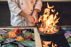 Enorme Cubre vitros de cristal templado - Serie de alimentos DD16 Comida Africa