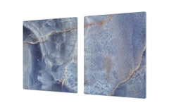 Gigantic Worktop saver and Pastry Board - Tempered GLASS Cutting Board DD21 Marbles 1 Series: Marble dotted surface