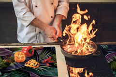 Enorme Cubre vitros de cristal templado - Serie de alimentos DD16 Comida Africa