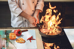 Ensembles de planches à découper TRES GRAND; Série Alimentaire DD16: Nourriture africaine