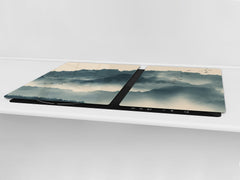 Induction Cooktop Cover – Glass Worktop saver: Fantasy and fairy-tale series DD18 Departing birds