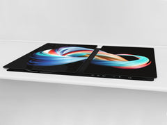 UNIQUE Tempered GLASS Kitchen Board – Abstract Series DD14 Infinite wave