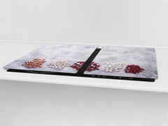 UNIQUE Tempered GLASS Kitchen Board Fruit and Vegetables series DD02 Beans 1