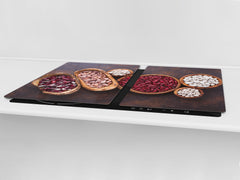 UNIQUE Tempered GLASS Kitchen Board Fruit and Vegetables series DD02 Beans 2