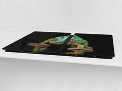 Gigantic Worktop saver and Pastry Board - Tempered GLASS Cutting Board Animals series DD01 Chameleon 2