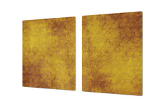 ENORMOUS Tempered GLASS Chopping Board - Induction Cooktop Cover DD36 Textures and tiles 2 Series: Abstract golden fish scales