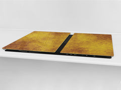 ENORMOUS Tempered GLASS Chopping Board - Induction Cooktop Cover DD36 Textures and tiles 2 Series: Abstract golden fish scales