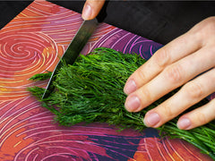 GIGANTIC CUTTING BOARD and Cooktop Cover - Glass Kitchen Board; SINGLE: 80 x 52 cm (31,5” x 20,47”); DOUBLE: 40 x 52 cm (15,75” x 20,47”); DD42 Paintings Series: Impressionist sky 1