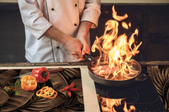 Enorme Cubre vitros de cristal templado - Serie de alimentos DD16 Comida Africa